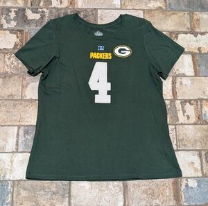 Majestic Women's XXL Green Bay Packers Brett Favre #4 Short Sleeve T-shirt